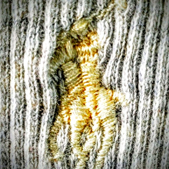 Gray Knit Dress With Ruffled Bottom - Picture 4 of 5